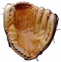 Baseball glove repair and Glove Stuff® baseball glove cleaner and conditioner - photo of baseball glove
